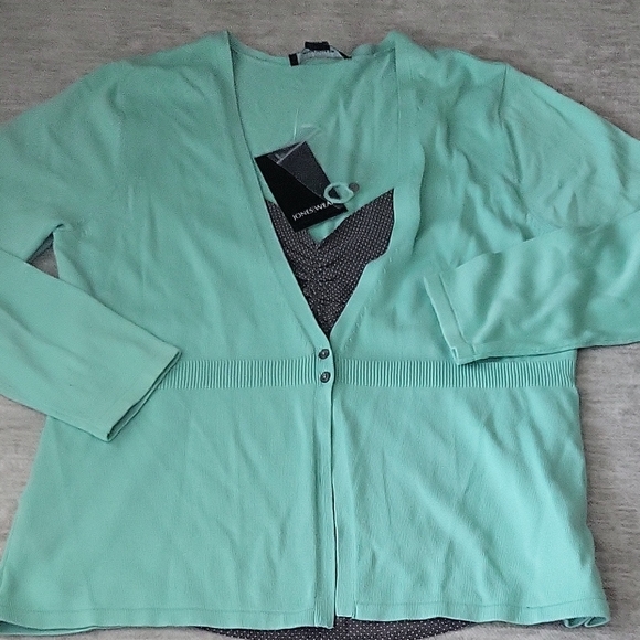 Jones Wear Sweaters - Jones Wear Light Green Women's Cardigan